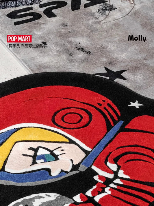 POPMART MEGA SPACE MOLLY Hola, alfombra con forma de luna para el hogar