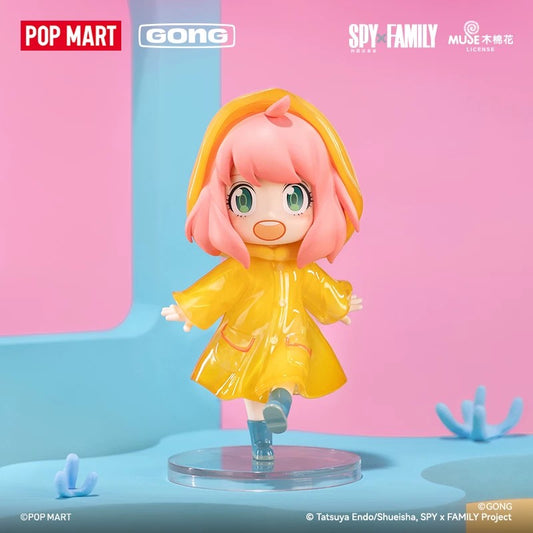 POPMART泡泡玛特 เสียงสะท้อน SPY×FAMILY อาเนียในชีวิตประจำวัน DLC ซีรีส์ ฟิกเกอร์กล่องสุ่ม