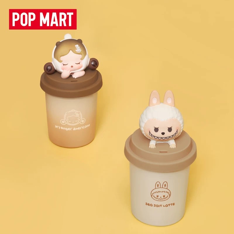 POPMART泡泡玛特泡泡萌粒咖啡工厂系列蜡烛香氛盲盒摆件