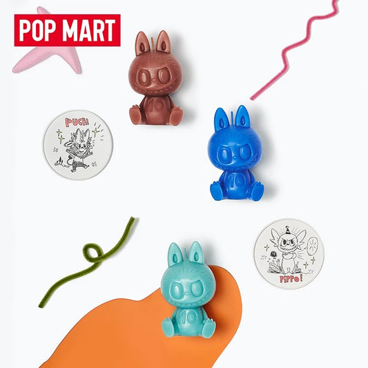 POPMART泡泡玛特 THE MONSTERS سلسلة الذكرى السنوية العاشرة، شمعة معطرة، صندوق مفاجآت