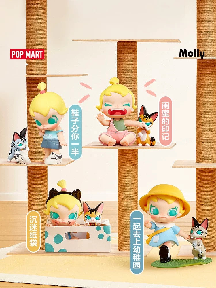 POPMART Baby Molly, figura bonita y juguetona de caja sorpresa