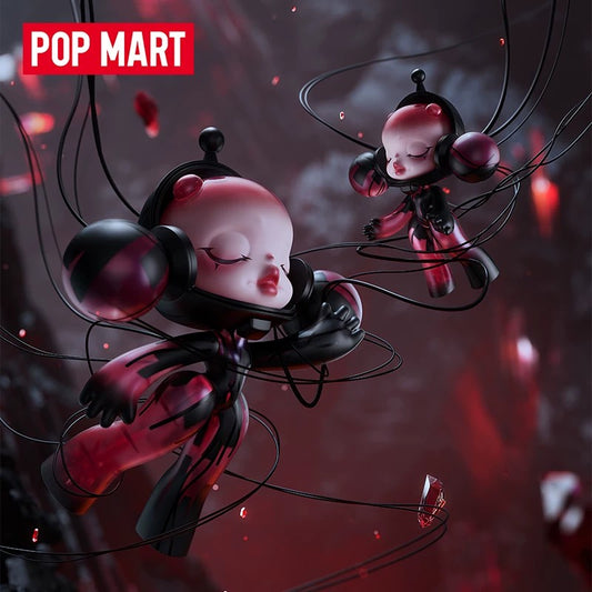 POPMART泡泡玛特MEGA SKULLPANDA 400% 紅水晶擺件