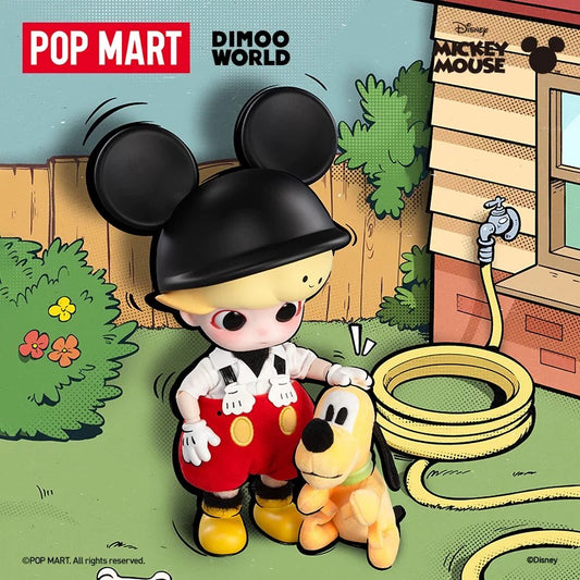 POPMART泡泡玛特 DIMOO ميكي، دمية متحركة 1/8