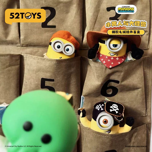 Minions y monstruos: caja sorpresa de la serie Colgante de felpa de vinilo