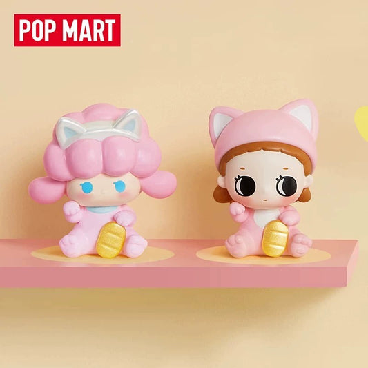POPMART POP MART Butiran Comel Siri Kucing Pembawa Tuah Beg Misteri Patung