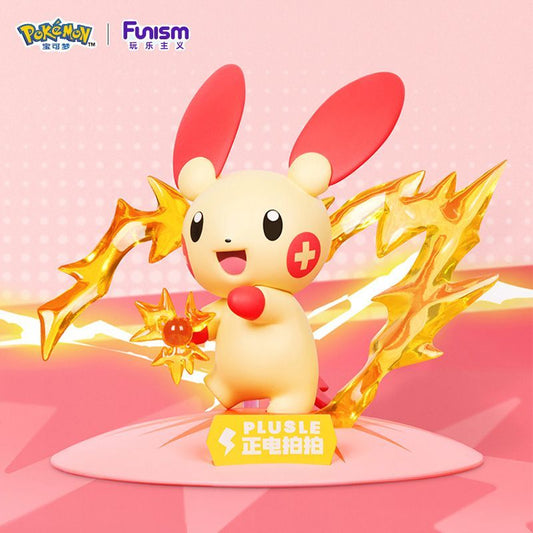 Set figur Pokemon PLUSLE dan MINUN ukuran kecil