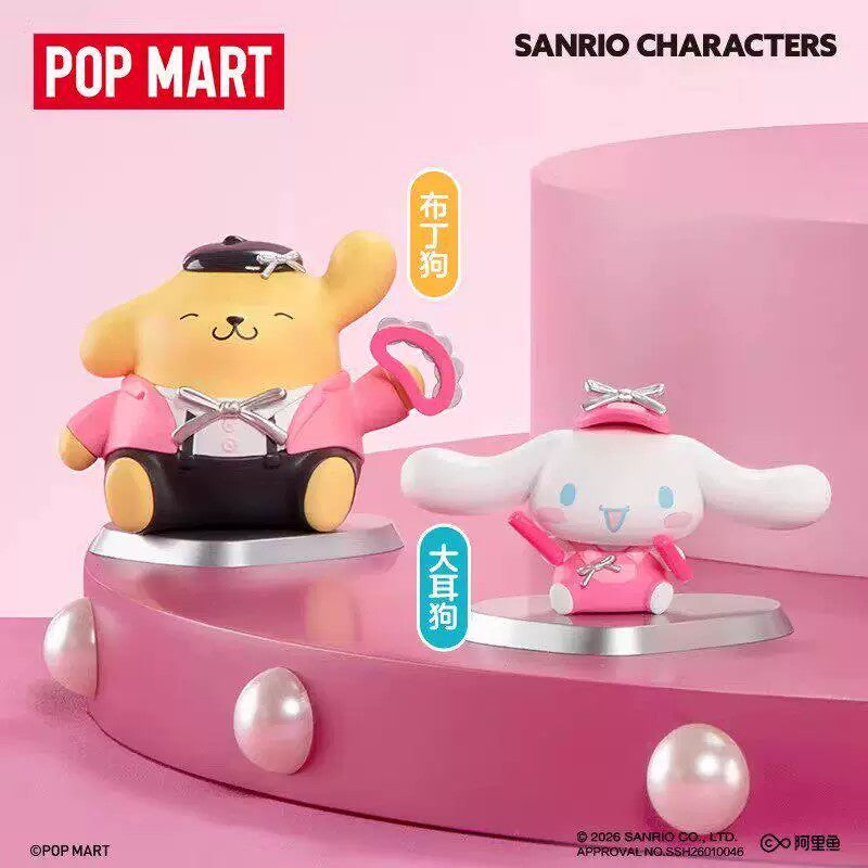 POPMART Sanrio Family «Розовая вечеринка» — серия фигурок, коллекционный блайнд-бокс с декоративной фигуркой