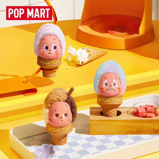POPMART بوب مارت ستار مان سلسلة مرحبًا بكم على سطح القمر تعليقة آيس كريم محشوة في صندوق مفاجآت