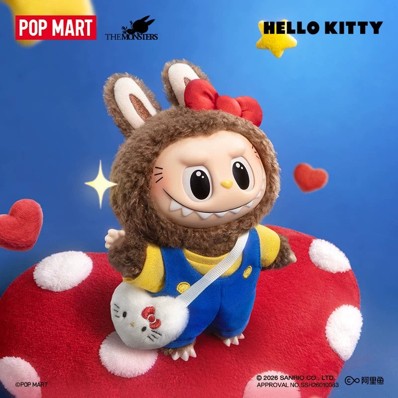 POPMART泡泡玛特THE MONSTERS × 三丽鸥家族搪胶毛绒挂件盲盒