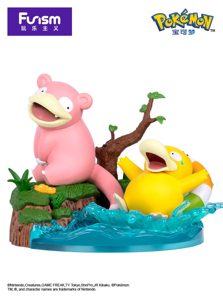 Pokemon - Figur Psyduck&Slowpoke