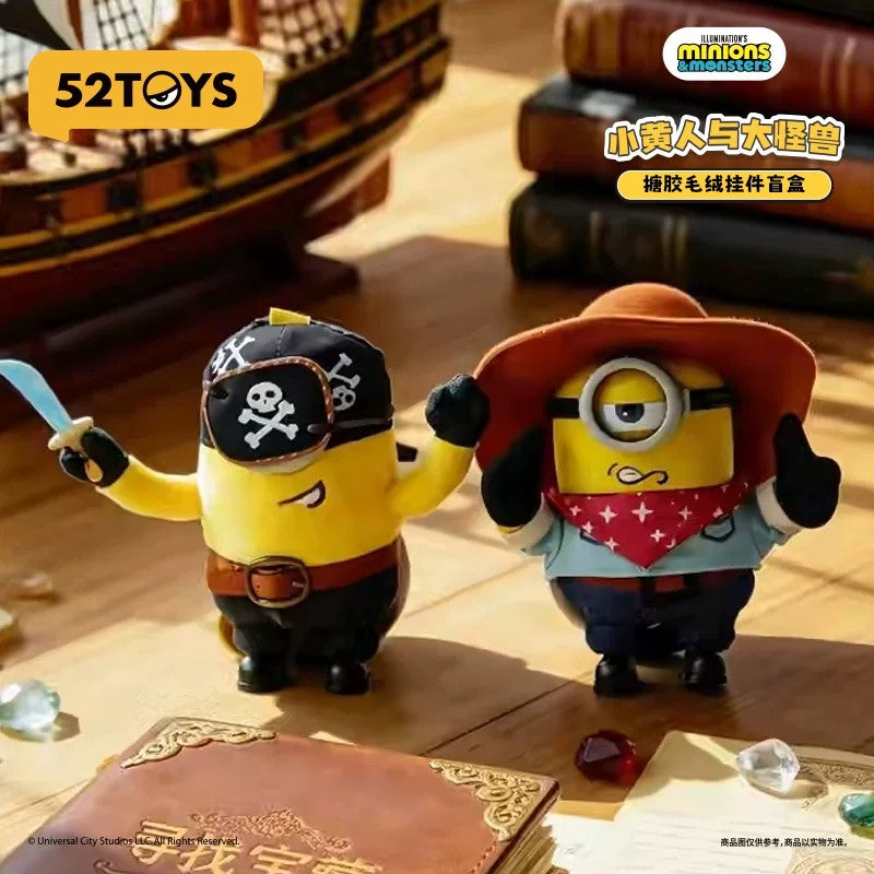มินเนียนส์แอนด์มอนสเตอร์ส ซีรีส์จี้ตุ๊กตาไวนิลนุ่มนิ่มแบบกล่องสุ่ม