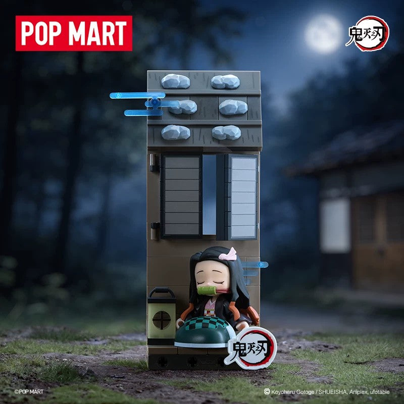 POPMART泡泡玛特鬼灭之刃立志篇系列积木手办盲盒摆件