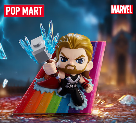 POPMART泡泡玛特 Marvel siri Merentasi Infiniti kotak misteri patung hiasan