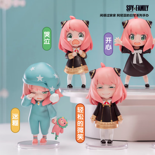 POPMART พ็อพมาร์ท กล่องสุ่มฟิกเกอร์ อาเนียในชีวิตประจำวันจากสายลับครอบครัว