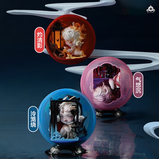 泡泡瑪特SKULLPANDA《地獄》中景系列盲盒擺件