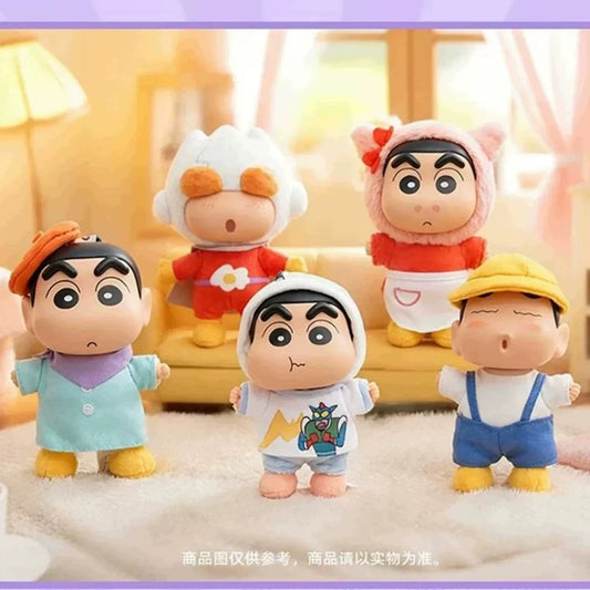 กล่องสุ่มตุ๊กตานุ่มนิ่มซีรีส์ตู้เสื้อผ้าของชินจัง