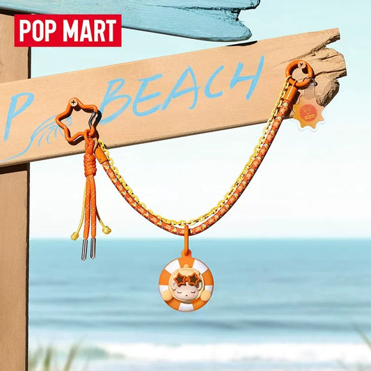 POPMART POP MART Pucky Cute Grain Island Vacation Series tali gantung serbaguna kotak buta