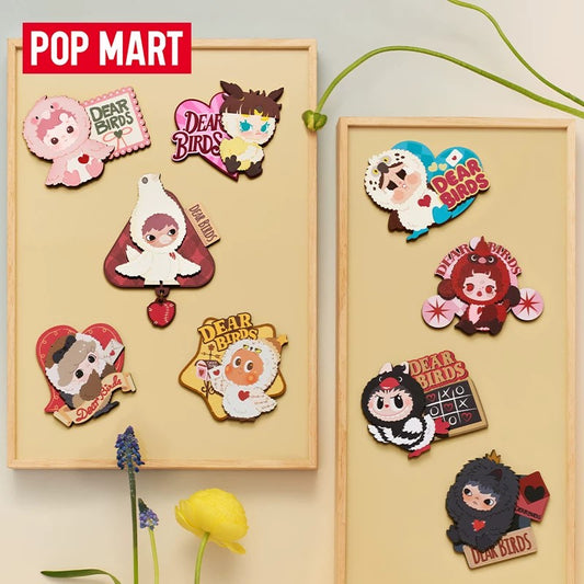 POPMART Bubble Mart Dear Birds serie de imanes para nevera y artículos decorativos para el hogar en caja sorpresa