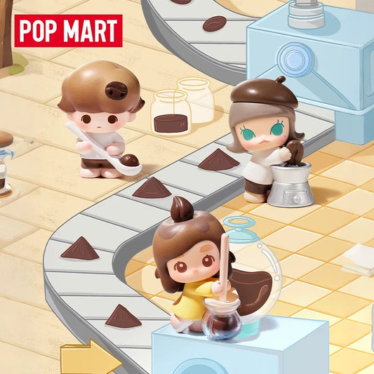 POPMART POP MART Butiran Comel Popmart Kilang Kopi Beg Misteri (1 Butir)