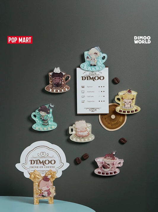 POPMART DIMOO Heart-Stirring Special Series คลิปแม่เหล็กติดตู้เย็นอะคริลิก กล่องสุ่ม
