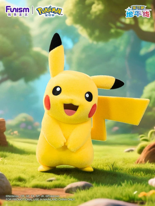 Ornamen gaya Pikachu seri flocking Pokémon