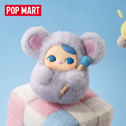 POPMART PUCKY Serie Toc Toc, colgante de peluche de vinilo, caja sorpresa