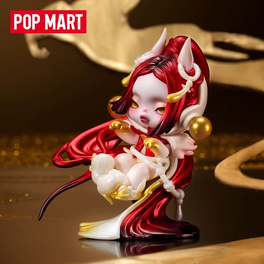 POPMART 泡泡瑪特 SKULLPANDA 吉量手辦吊卡擺件