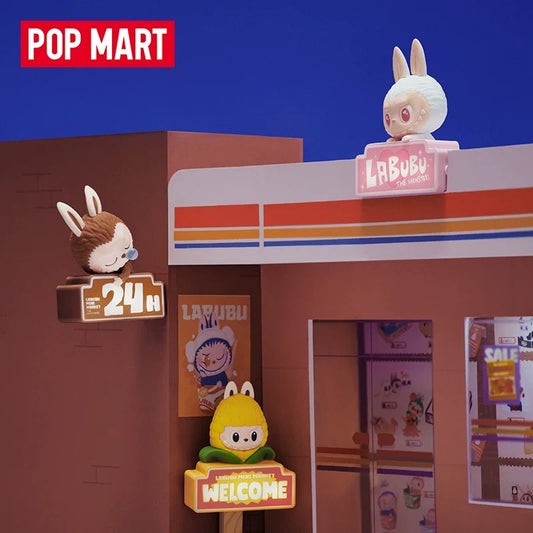 POPMART Bubble Mart THE MONSTERS Tienda de conveniencia de sabores extraños imán para nevera