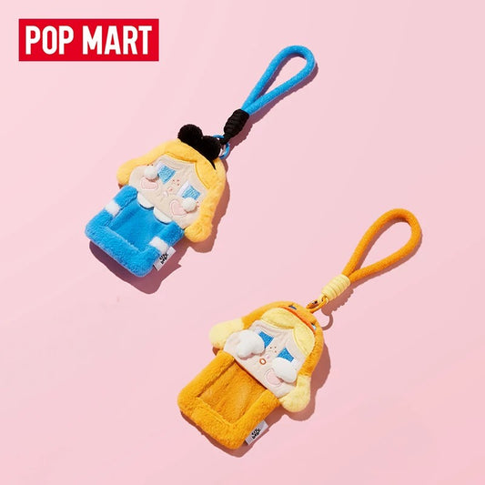 POPMART Bubble Mart CRYBABY Fábrica de lágrimas serie de tarjeteros de peluche con colgante en caja sorpresa