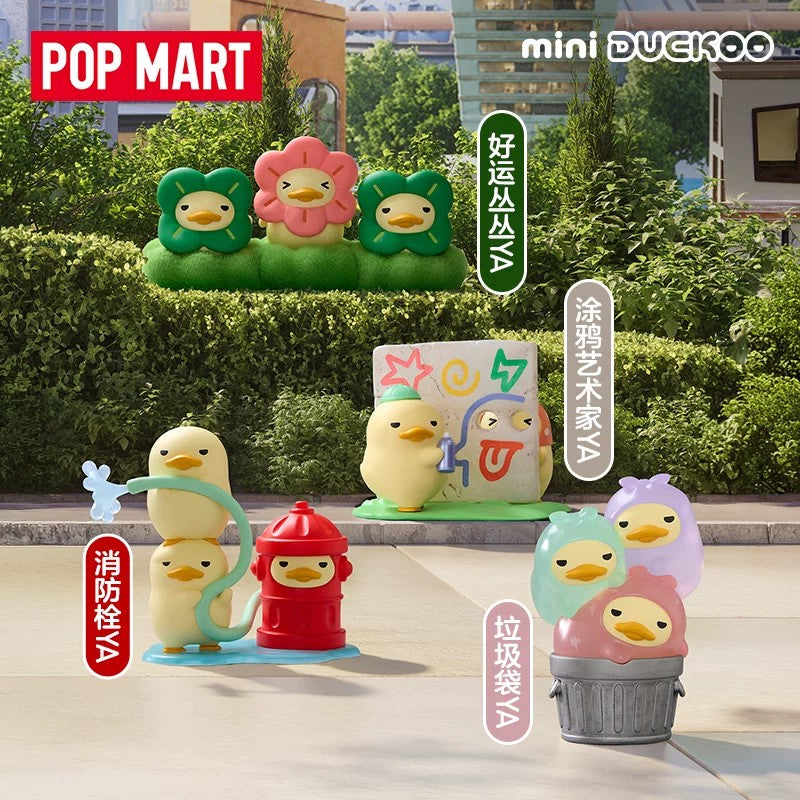 POPMART Bọt Bọt mini DUCKOO series Citywalk hộp mù mô hình