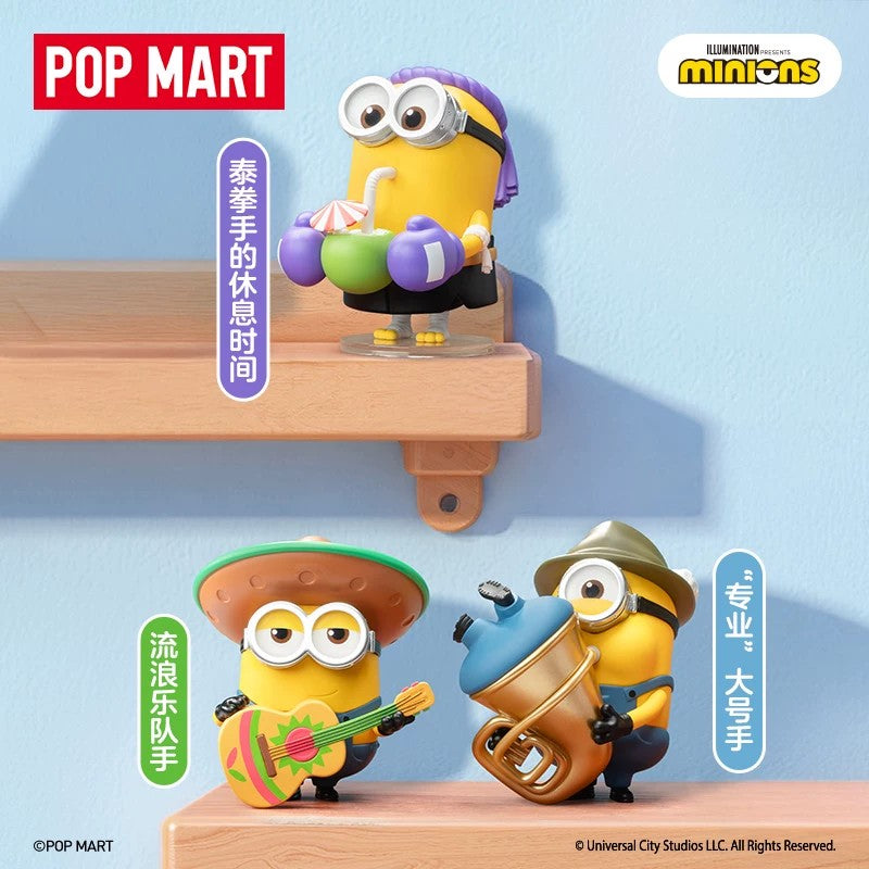 POPMART泡泡玛特小黄人世界之旅系列手办盲盒摆件