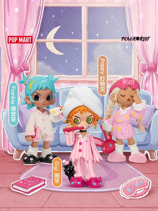Kotak Misteri Patung Siri Parti Malam Little Peach POPMART Lil Peach Riot