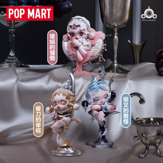 POPMART泡泡玛特SKULLPANDA餐桌系列手辦盲盒擺件