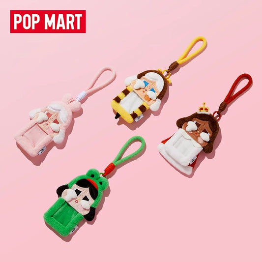 POPMART Bubble Mart CRYBABY Fábrica de lágrimas serie de tarjeteros de peluche con colgante en caja sorpresa