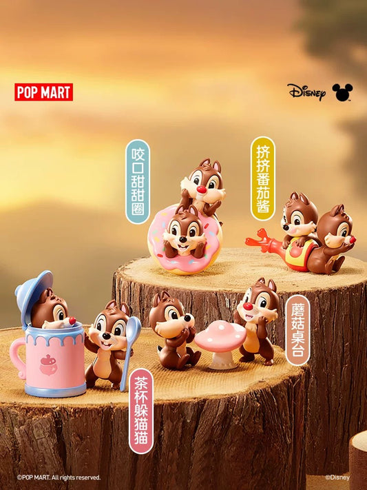 POPMART Disney Chichititi y los hermanos juguetones serie de figuras en caja sorpresa
