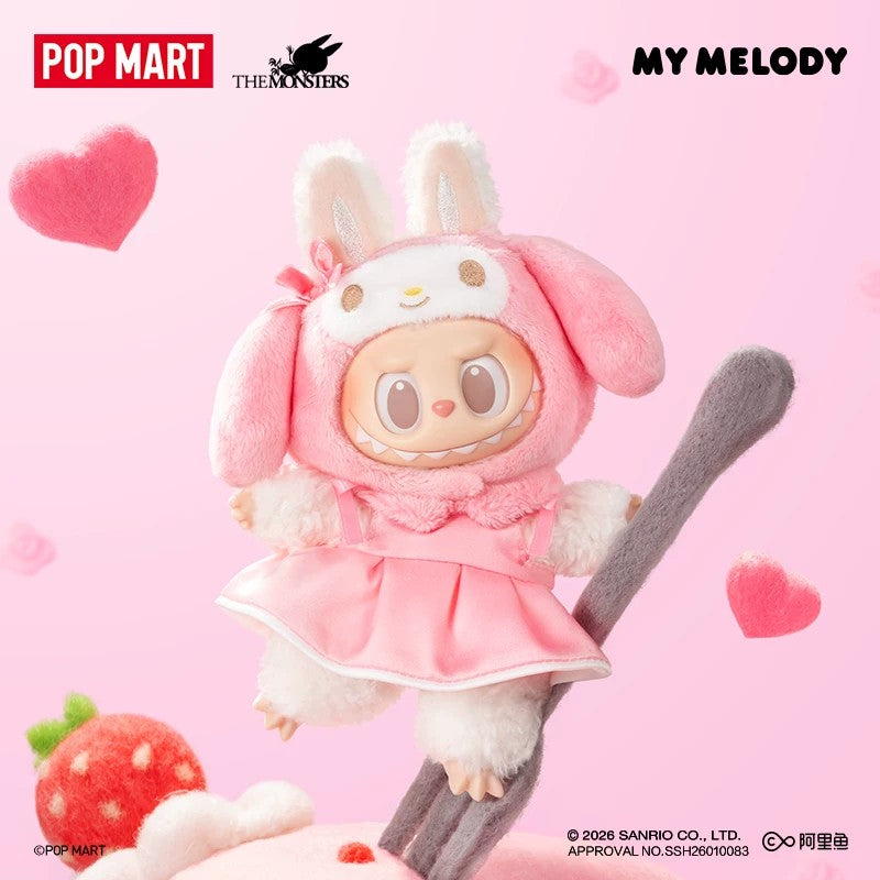 POPMART泡泡玛特THE MONSTERS × 三丽鸥家族搪胶毛绒挂件盲盒