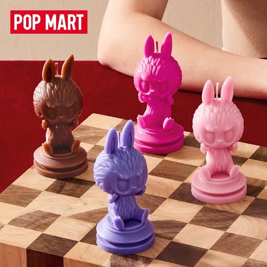 POPMART Bubble Mart THE MONSTERS Gran aventura de ajedrez vela aromática en caja sorpresa