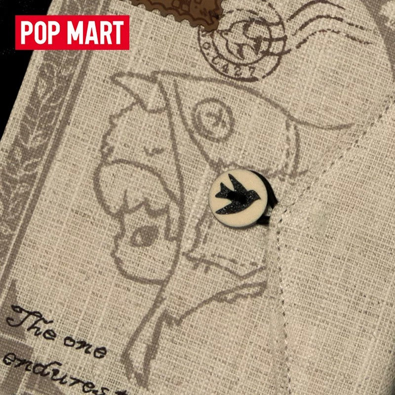 POPMART泡泡玛特Hirono雾中人系列布艺护照夹包包周边