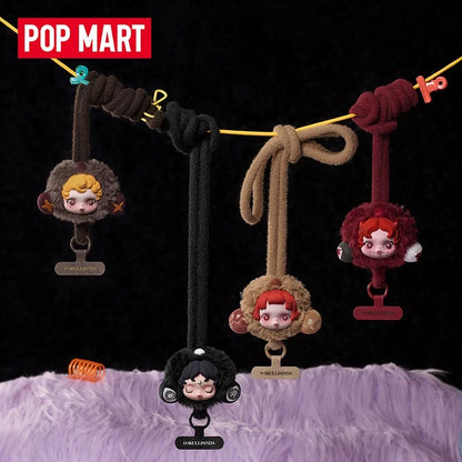 POPMART泡泡玛特SKULLPANDA不眠剧场系列手机挂绳盲盒周边