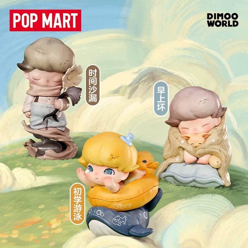 POPMART DIMOO Limited Time Series patung kotak buta hiasan