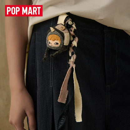 POPMART Hirono People in the Mist Series hiasan gantung kain felt kotak buta
