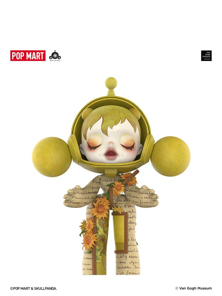 POPMART MEGA SKULLPANDA 400% Bảo tàng Van Gogh · Hoa hướng dương