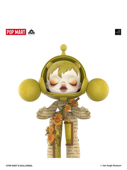 POPMART MEGA SKULLPANDA 400% Bảo tàng Van Gogh · Hoa hướng dương
