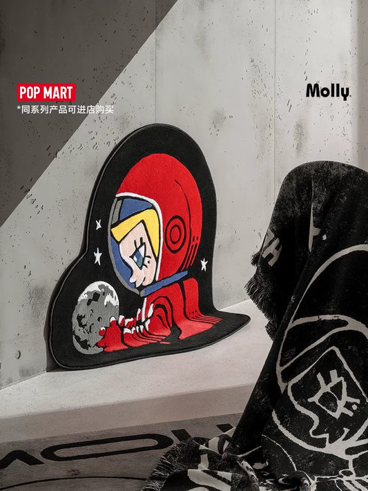 POPMART MEGA SPACE MOLLY Hola, alfombra con forma de luna para el hogar
