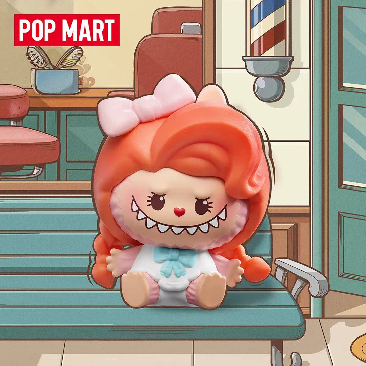POPMART泡泡瑪特泡泡萌粒 THE MONSTERS復古理髮店公仔