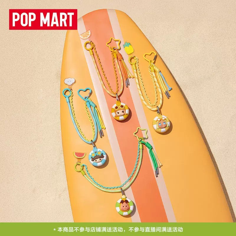POPMART泡泡玛特泡泡萌粒 海岛度假系列 多功能挂绳盲盒周边