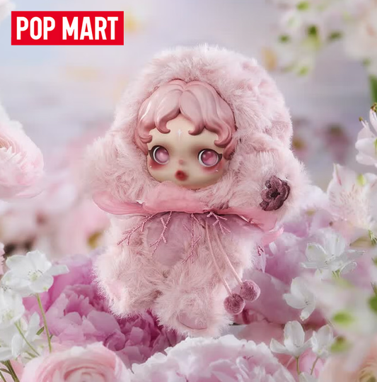 POPMART泡泡玛特SKULLPANDA光織園毛絨公仔掛件盲盒
