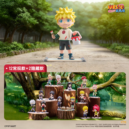 POPMART泡泡玛特 Naruto Shippuden siri Zaman Kanak-kanak kotak misteri patung hiasan