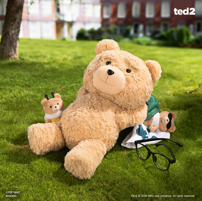 POPMART泡泡瑪特共鳴《TED2》泰迪熊可動毛絨玩偶 HOT NERD TED