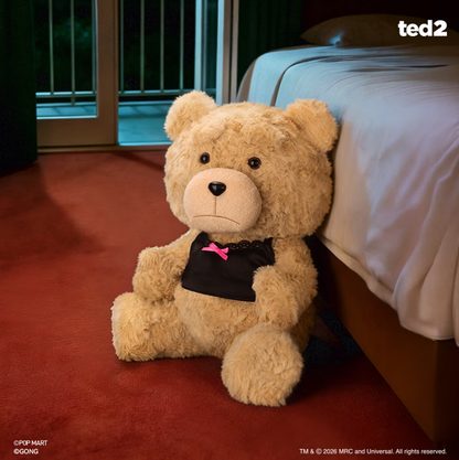 POPMART泡泡瑪特共鳴《TED2》泰迪熊可動毛絨玩偶 HOT NERD TED